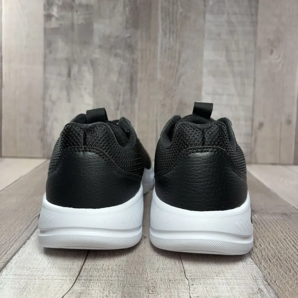 Adidas Cloudfoam Flex Women's Size 7 Wide Fit Running Shoes Athletic Black White